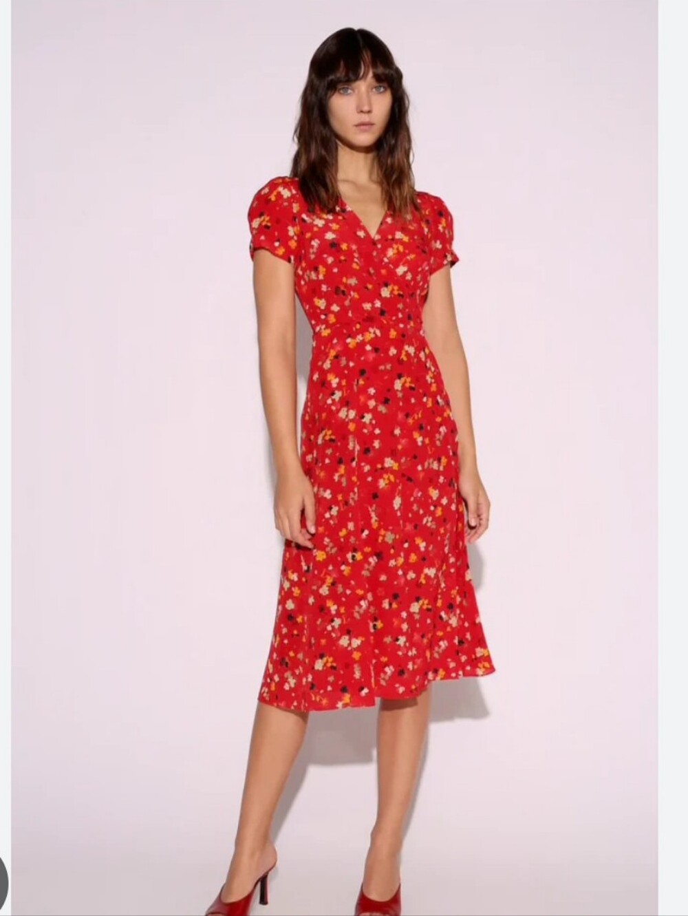 Réalisation Par Teale Wrap Midi Dress. Size M.